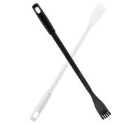 WRITWAA 2 Pcs Long Handle Back Scratcher for Elderly, Portable Plastic Back Itching Massager with Ergonomic Massage Design, Safe and Gentle Scratching Tool for Travel and Unwinding