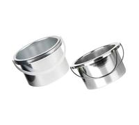 WRITWAA 2 Pcs Wax Warmer Inner Pot Replacement 105mm Diameter Metal Wax Melting Pan for Hair Removal Home and Salon Use