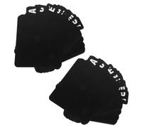 WRITWAA 2 Set Vinyl Record Album Dividers A-z with Tabs, Plastic Alphabetical File Organizer for Quick Access and Sorting, Sl lack Design for Home Office and Media Shelf Storage