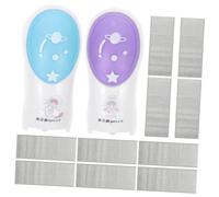 WRITWAA 2 Sets Cartoon Astronaut Themed Professional Hand Stapler for Students and Children, Metal Mini Stapler with Hardly Jams Feature, for School and Home Use