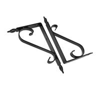 WRITWAA 2 Sets Heavy Duty Wall Shelf Support Brackets Triangle Iron Angle Brackets with Good Load-Bearing Capacity and Sturdy Design for Living Room and Places that Require Random Color