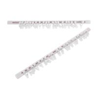 WRITWAA 2 Sets Ticket Holder for Invoices and Receipts, Silver Plastic and Metal Document Sorting Clips with Self-Adhesive Sliding Rail for Quick Retrieval and Efficient Document
