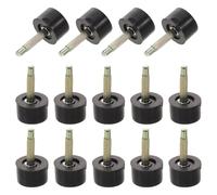 WRITWAA 20 Pairs High Heel Shoe Replacement Tips Black Non-Slip Round Heel Caps 10mm Kit for Women’s Formal Shoes Weddings and Events