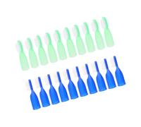 WRITWAA 20 Pcs Soft Finger Toothbrushes for Prison Use Mini Portable Toothbrushes for Sensitive Gums Short Handle Cleaning Brushes for Inmates