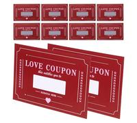 WRITWAA 20 Sheets DIY Valentines Day Scratch Cards Kit for Couples with 20 Red Paper Sheets Featuring Creative Challenges and Party Games for Anniversaries or Birthdays