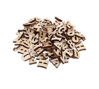 WRITWAA 200pcs Beige Wood Alphabet Letters for Crafts with Large Wooden Letter Shapes, for DIY Crafts and Wedding Decoration or Commercial Scenes