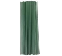 WRITWAA 200pcs Floral Wire Stems: 10 Inch Artificial Flower Making Stick - for Crafts Knitted Rose Crochet Tulip Wedding Garland Florist Arrangements Material (Green)