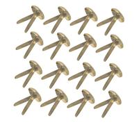 WRITWAA 200pcs Gold Metal Brads Paper Fasteners for Crafts DIY Electroplated Round Two-Prong Pins with Portable Storage Box and Anti-Rust for Scrapbooking Photo and Ribbon Holding