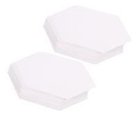 WRITWAA 200pcs Hexagon Templates for Patchwork Quilting Paper Template Set Lightweight Paper Special and Unique Shaped Design for Beginners