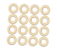 WRITWAA 200pcs Round Shape Wood Chips DIY Craft Making Accessories Natural Wooden Circles for Scrapbooking Embellishments Wall Hangings and Christmas Decorations