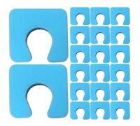 WRITWAA 200pcs Toe Separators for Pedicure - EVA Foam Toe Spacers - Disposable Dividers for Manicure, Nail Art, Comfortable Nail Painting, Blue