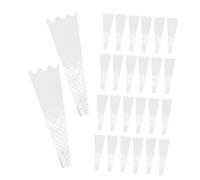 WRITWAA 200Pcs Transparent Rose Packaging Sleeves with Star Pattern Dual Opening Floral Wrapping Bags for Single and Multiple Flowers Suitable for Florists Weddings Mothers Day and