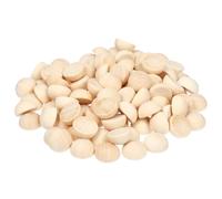 WRITWAA 200pcs Unfinished Natural Hemisphere Wood Craft Balls in Beige, Easy to Paint and Can Be Decorated, for Jewelry Making and Craft Projects