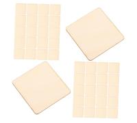 WRITWAA 200pcs Unfinished Wood Squares Smooth Cutouts for DIY Crafts Wood Burning Blanks Coasters Painting Family-Friendly Natural Grain Pieces