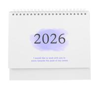 WRITWAA 2026 Flip Standing Desk Calendar from July 2025 to December 2026 with Foldable Stand and Compact Paper Design, Stylish Minimalist Desktop Planner for Office, Home, and Decor