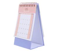 WRITWAA 2027 Mini Standing Desk Calendar with Spiral Binding, Space-saving Design and Ink Bleedthrough Prevention, for Classroom and Office Use by Teachers and Students