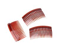 WRITWAA 20pcs Bang Combs Hair Clip Plastic Hair Combs for Women Girls Easy to Use Black Transparent Coffee White Yellow Red Weddings Dances Daily Wear