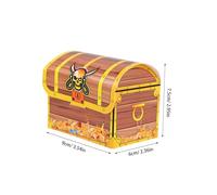 WRITWAA 20pcs Cardboard Pirate Treasure Chest Box Party Favor Treasure Box for Boys and Girls Halloween Pirate Theme Party Decorations Candy Goodie