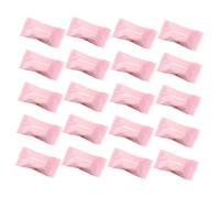 WRITWAA 20pcs Disposable Compressed Towels for Travel Portable Pure Cotton Quick-dry Washcloths Compact Hand Towels for Camping Gym Business Trips Space-saving Lightweight Pink Pack