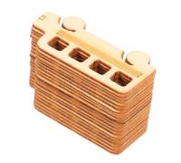 WRITWAA 20pcs DIY Bus Shape Wooden Slices for Crafts Smooth Lightweight Wood Cutouts Creative Educational Ornaments for Handpainting and Home Decoration