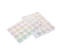 WRITWAA 20pcs Holographic Candle Safety Stickers for Jar Containers Adhesive Warning Labels for Wax Melts Enhanced Night Visibility Clear Risk Communication Suitable for DIY Candle Making