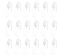 WRITWAA 20pcs Mini Plastic Spray Bottles Empty Refillable Rotatable for Travel Cleaning Perfume Cologne Essential Oils