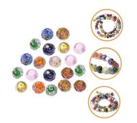 WRITWAA 20Pcs Mixed Color Glass Spacer Beads DIY Crafting Supplies for Jewelry Making Tiny Faceted Beads with Smooth for Necklaces Bracelets Charms and Handcrafted