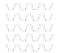 WRITWAA 20pcs Nose Bridge for Glasses with Soft Plastic One Piece Design, Comfortable Eyeglass Nose Piece Replacement Pads for Sunglasses and Spectacle Bridges Suitable for Sports