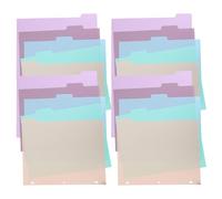 WRITWAA 20pcs Paper Binder Dividers with Tabs for Loose Leaf Binders Writable Index Card Separators for Planner Travel Diary Office and School Organization