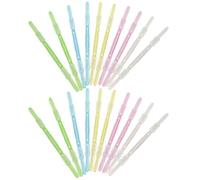 WRITWAA 20pcs Plastic Binder Clips Paper Clip File Paper Compact Strong Clamping Force Sturdy Office Fastener for Birthday