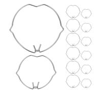 WRITWAA 20pcs Recessed Light Spring Clips for Mr11 Mr16 Double Ear Downlight Retaining Spring Rings Metal Lamp Clamps Replacement Accessories for Ceiling Spotlight Fixtures