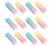 WRITWAA 20pcs Rectangular Nail Buffer Blocks with Vibrant Gradient Sponge Material, 4 Sided Fine Soft Sanding Surface Nail Files for Acrylics and Gel Polish, for Travel and Professional