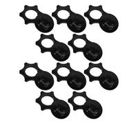 WRITWAA 20pcs Replacement Fan Nut Covers and Nuts Set with Inner Diameter 8mm and Outer Diameter 50mm Convenient Replacement Simple and Stylish Black Accessories
