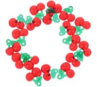 WRITWAA 20pcs Resin Cherry Charms for Jewelry Making and Keychains Hanging Decorative Red Cherry Pendants Cute Tiny Fruit Charms and Necklace Crafting