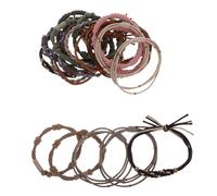 WRITWAA 20pcs Retro Bohemia Hair Ties Elastic Decorative Hair Elastics Cute Bohemia Ponytail Holder for Women Girls Accessories Handmade Scrunchies