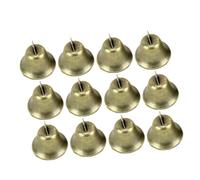 WRITWAA 20PCS Retro Horn Bells Wind Chime DIY Craft Accessories for Christmas Tree Decoration Iron Material Open Horn Jingle Design for Party Wedding Home and Store Ornament