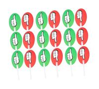 WRITWAA 20pcs Reusable Green Red Voting Paddles for Classroom Interaction Plastic Yes No Thumbs Up Down Signs Teacher Supplies for Quizzes Games Group Discussions