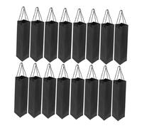 WRITWAA 20pcs Reusable Kraft Paper Wine Bags with Handles Wine Bottle Carrier Tote for Whiskey Beer Holiday Parties Weddings Christmas Packaging