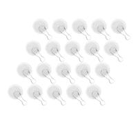 WRITWAA 20pcs Self Adhesive Ceiling Hooks Heavy Duty Sticky Hooks for Hanging Balloons and Ropes Strong Stainless Steel for Indoor Decoration