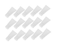 WRITWAA 20pcs Squeeze-type Dispensing Tube White Pe Cosmetic Hose for Makeup Storage Travel Makeup Bottle