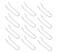 WRITWAA 20Pcs Stainless Steel Pegboard Hooks: Double Arm Hooks - Pegboard Utility Hanger for Garage Kitchen Home Retail Display Shelf Board Craft Organization, Hole Spacing 1"