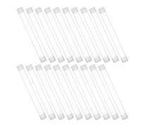 WRITWAA 20pcs Thermometer Storage Tubes for Needles and Thermometers, Cylindrical Pp Plastic Protective Cases with Rounded Smooth Edges for Stable and Scratch-free Use at Home or Clinic