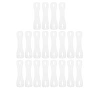WRITWAA 20pcs Tie Collar Support Insert - Invisible Tie Holder Form Stabilizer for Professional Attire Work Outfit - Transparent Stay for Party, Wedding, Festival and Event Use