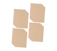WRITWAA 240pcs Blank Kraft Paper Refillable Loose Leaf Binder for Journals Planners Notebooks Office Organization and Creative Use