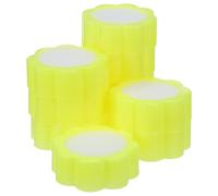 WRITWAA 24pcs Ergonomic Finger Moistener for Paper and Envelope Collating in Offices, Floral Shape Yellow Sponge and Plastic Material, Versatile Finger Tip Moistener Reducing Fatigue