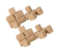 WRITWAA 24pcs Miniature Straw Bales Small Faux Hay for DIY Farm Scene Mini Hay Bales with Cylindrical Square Rectangular Shapes Realistic Micro Landscape Decoration for Dollhouse