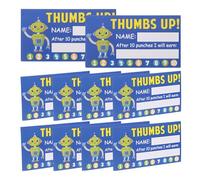 WRITWAA 250pcs Blue Loyalty Punch Cards for Students Paper Reward Cards Teaching Tools Classroom Essentials for Learning and Encouraging Positive Behaviour