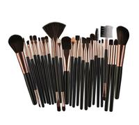 WRITWAA 25pcs Nylon Makeup Brush Set for Women and Cosmetic Brush Set with Powder and Suitable for Daily Use to Create Natural Makeup Look
