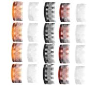 WRITWAA 25pcs Plastic Bangs Comb Hairdressing Comb for Wavy Hair Styling Creative Hair Side for French Side