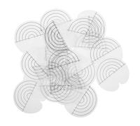 WRITWAA 25pcs round Spacer Heat Shield Guards for Hair Extensions and Wigs, Plastic Hair Extension Tool Protector with Heat Insulation for Thermal Protection